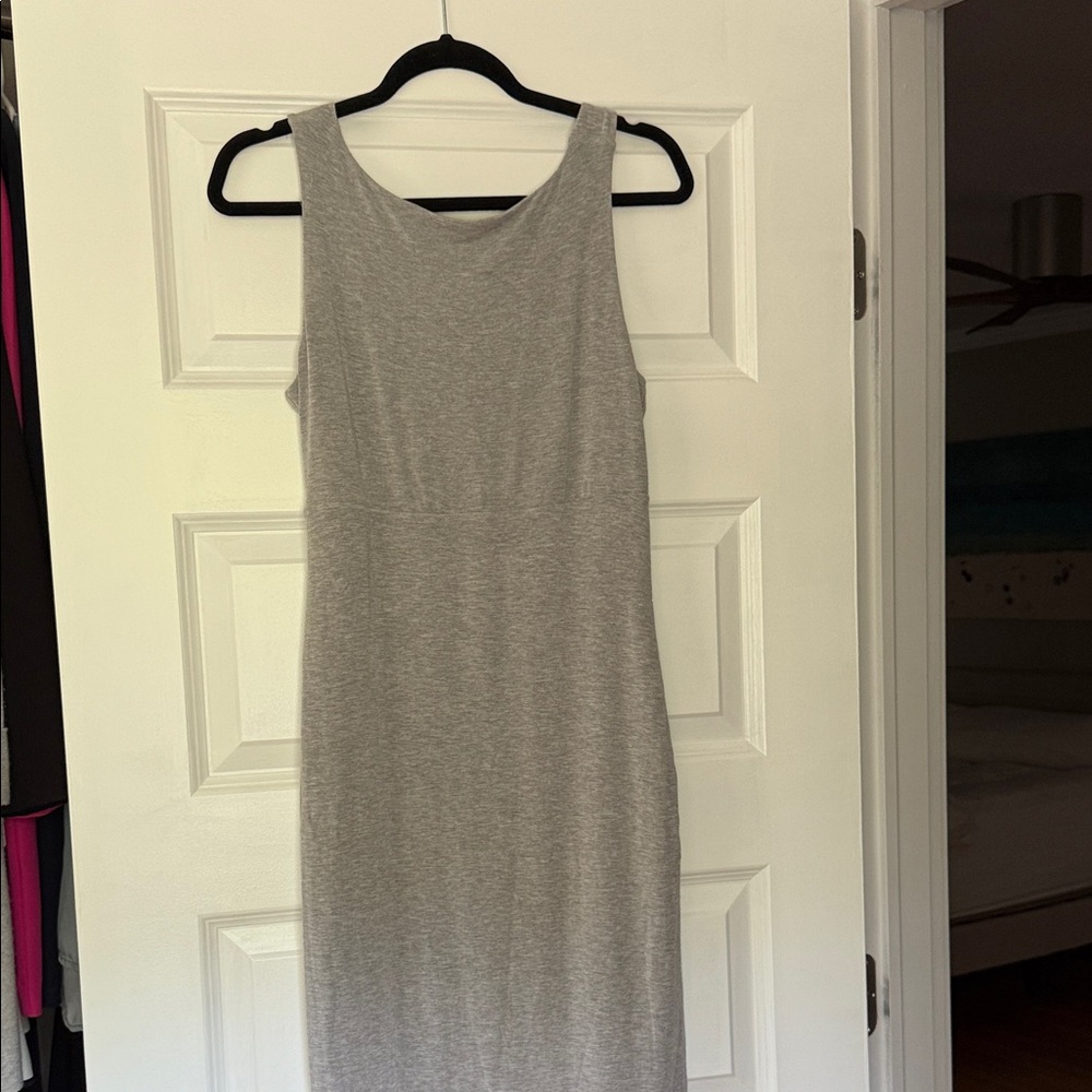 Athleta Gray Midi Dress